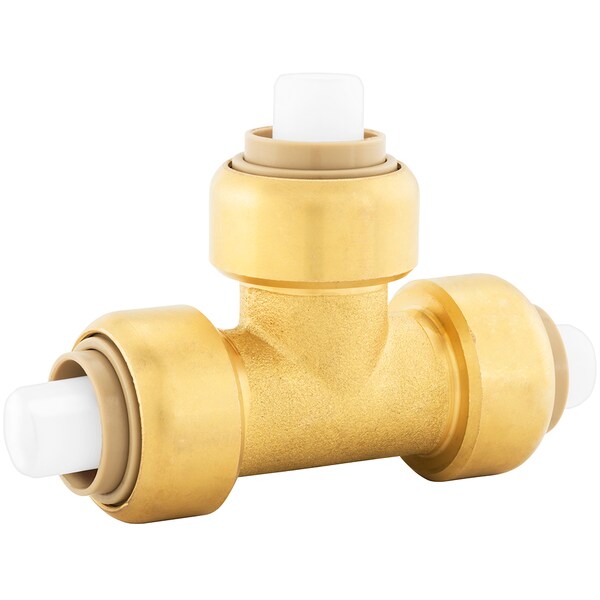 Jones Stephens 3/4" x 1/2" x 3/4" PlumBite Push On Reducing Tee C77447LF - main